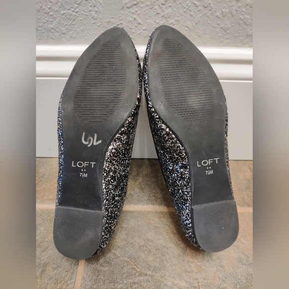 Pointed Toe Chunky Glitter Sparkle Flats - Picture 6 of 9